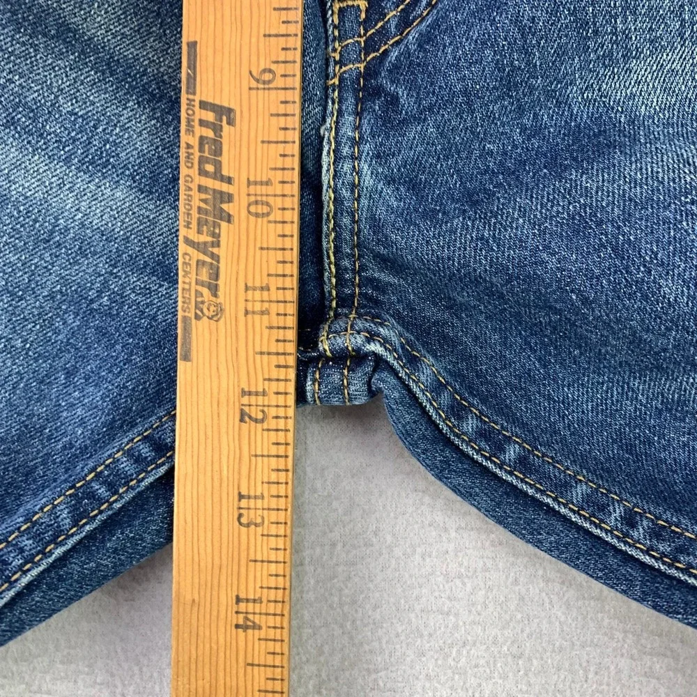 Levis 511 Slim Jeans Mens W40 L30 Blue Distressed Denim Straight Leg
